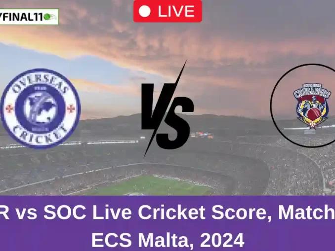 OVR vs SOC Live Cricket Score, Match 73, ECS Malta, 2024