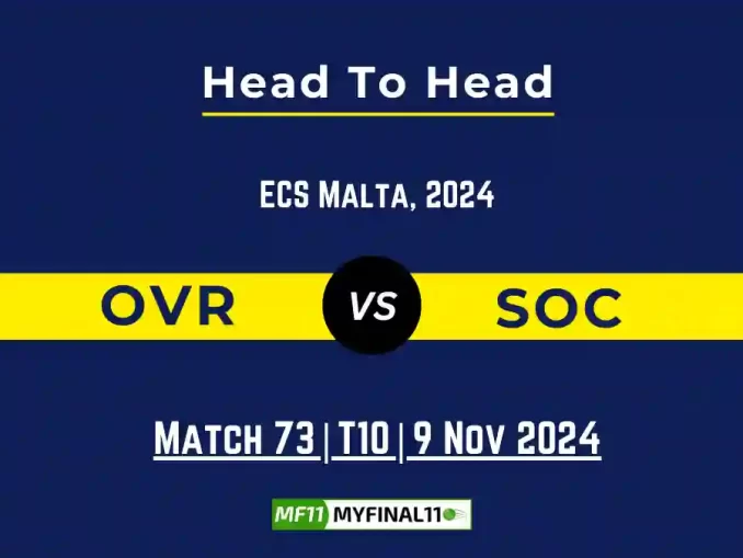 OVR vs SOC Player Battle, Head to Head Team Stats, Player Record