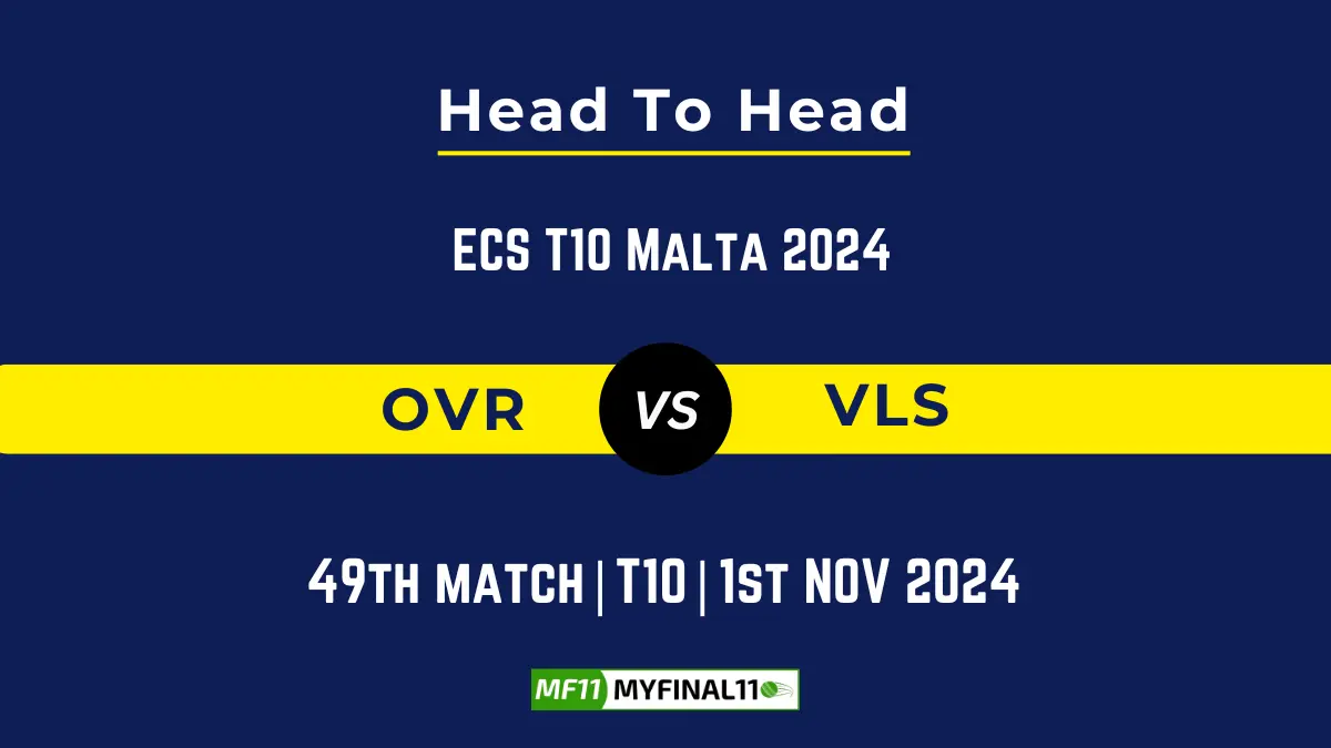 OVR vs VLS Player Battle, Head to Head Team Stats, Team Record - ECS T10 Malta 2024