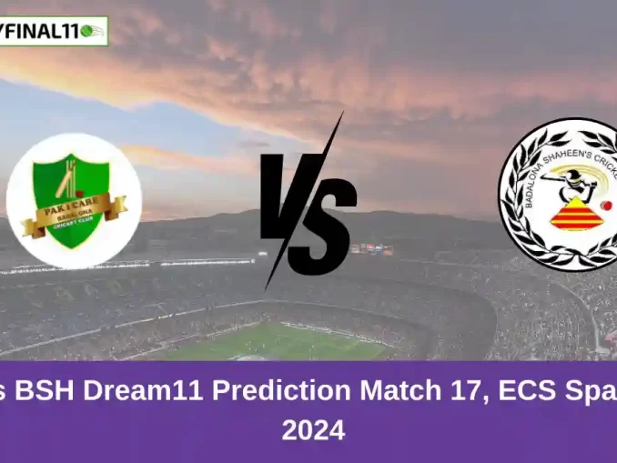 PIC vs BSH Dream11 Prediction Match 17, ECS Spain T10, 2024