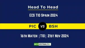 PIC vs BSH Player Battle, Head to Head Team Stats, Team Record - ECS T10 Spain 2024