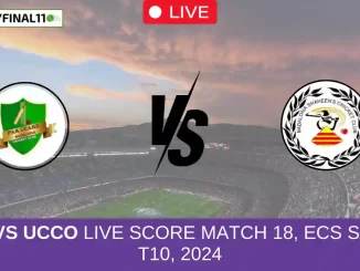 PIC vs UCCO Live Score Match 18, ECS Spain T10, 2024