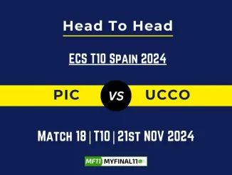 PIC vs UCCO Player Battle, Head to Head Team Stats, Team Record