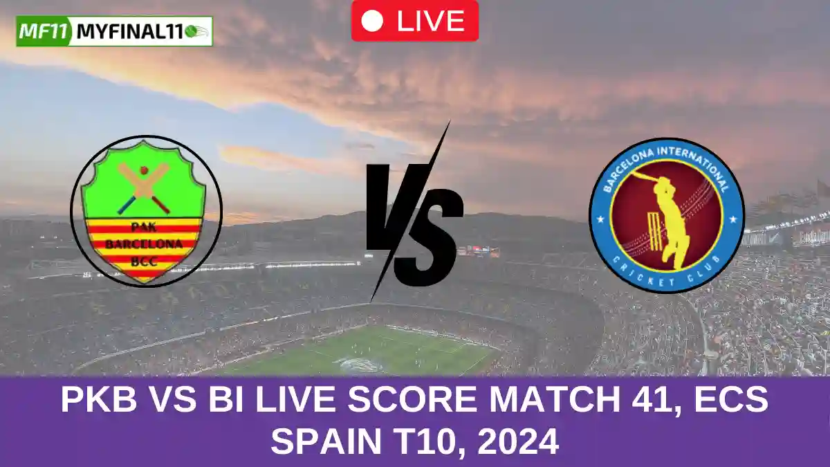 PKB vs BI Live Score Match 41, ECS Spain T10, 2024