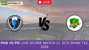 PKB vs PIC Live Score Match 11, ECS Spain T10, 2024 (1)