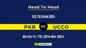 PKB vs UCCO Player Battle, Head to Head Team Stats, Team Record - ECS T10 Malta 2024