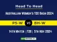 PS-W vs BH-W Player Battle, Head to Head Team Stats, Team Record - Australian Women’s T20 Bash 2024