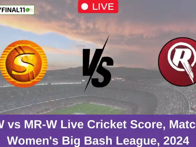 PS-W vs MR-W Live Cricket Score, Match 17, Women's Big Bash League, 2024