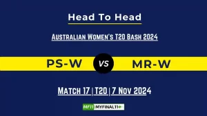 PS-W vs MR-W Player Battle, Head to Head Team Stats, Team Record - Dream11 ECC T10 2024