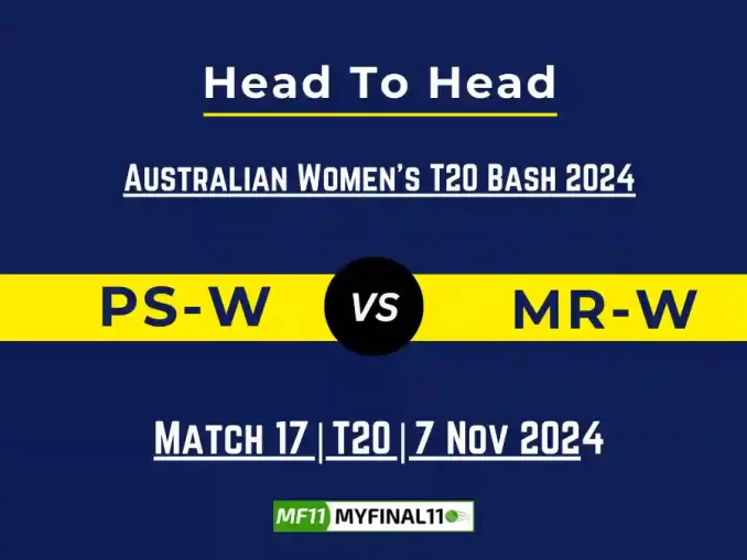 PS-W vs MR-W Player Battle, Head to Head Team Stats, Team Record - Dream11 ECC T10 2024