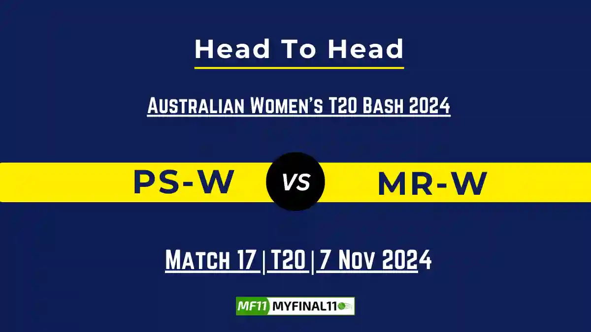 PS-W vs MR-W Player Battle, Head to Head Team Stats, Team Record - Dream11 ECC T10 2024