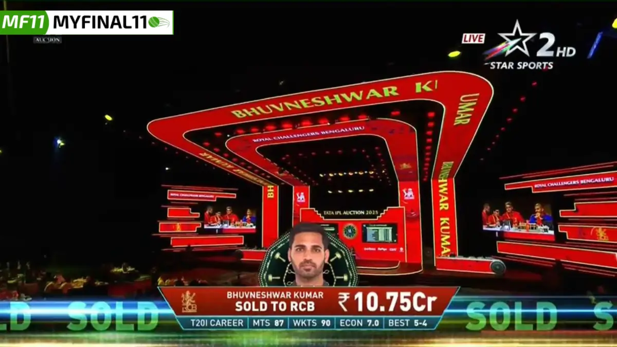 RCB Auction Picks Bhuvneshwar Kumar Joins the Squad for IPL 2025