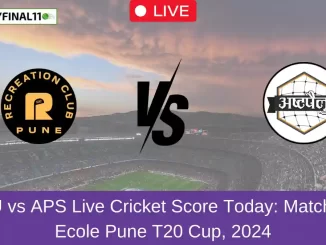 RCU vs APS Live Cricket Score Today Match 13, Ecole Pune T20 Cup, 2024