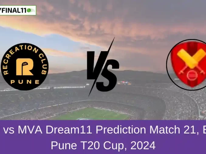 RCU vs MVA Dream11 Prediction Match 21, Ecole Pune T20 Cup, 2024