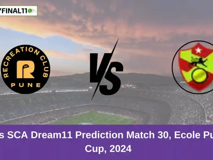 RCU vs SCA Dream11 Prediction Match 30, Ecole Pune T20 Cup, 2024