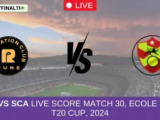 RCU vs SCA Live Score Match 30, Ecole Pune T20 Cup, 2024