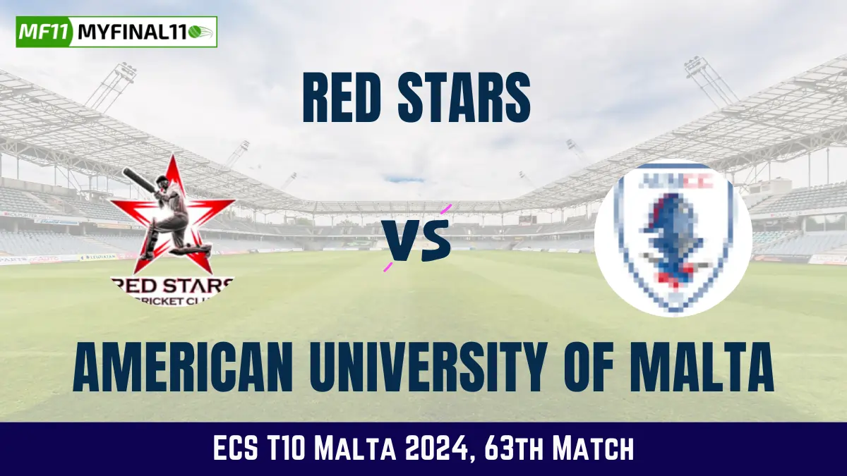 RDS vs AUM Dream11 Prediction Today: Match 63 Pitch Report, and Key Player | ECS Malta T10 2024