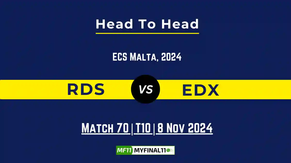 RDS vs EDX Player Battle, Head to Head Team Stats, Player Record