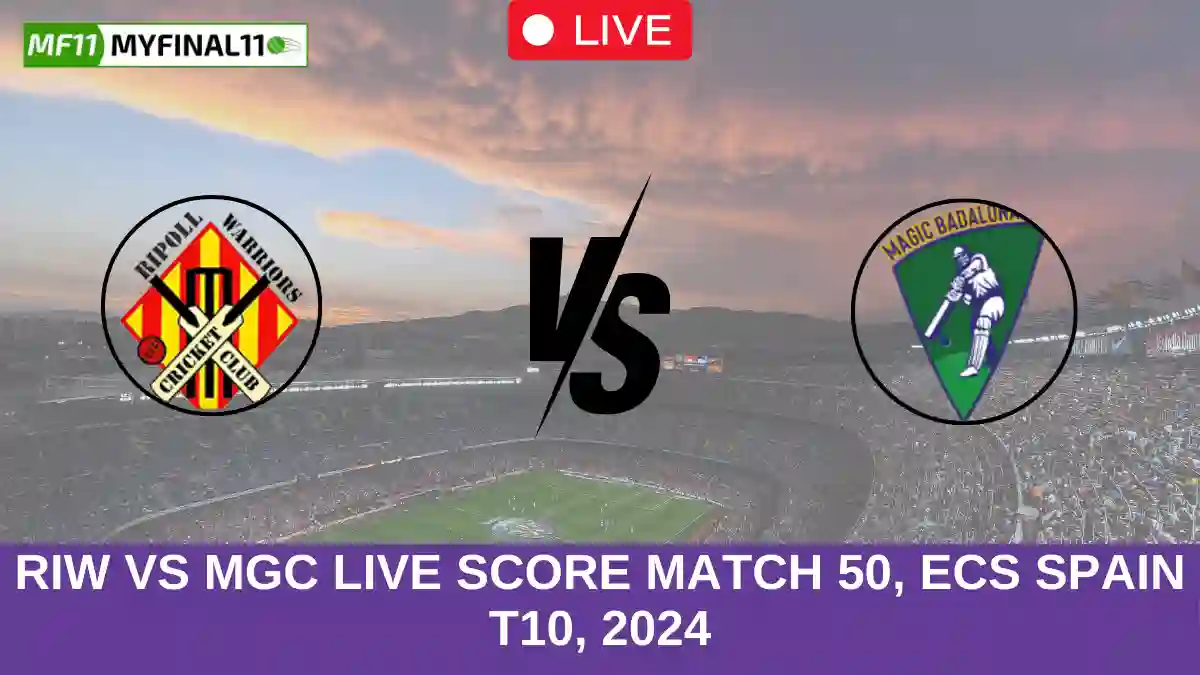 RIW vs MGC Live Score Match 50, ECS Spain T10, 2024