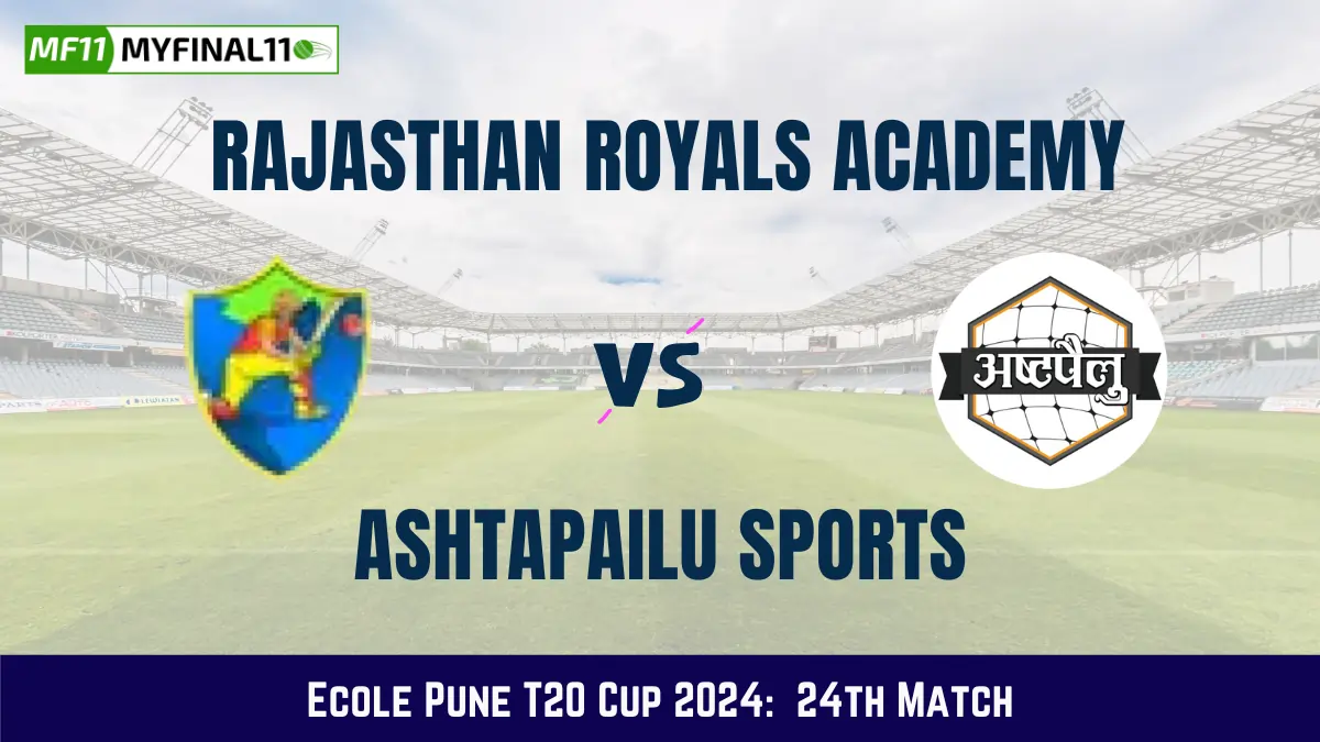 RRA vs APS Dream11 Prediction Today: Match 24 Pitch Report, Playing11 and Stats | Ecole Pune T20 Cup 2024