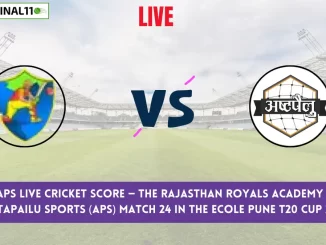 RRA vs APS Live Score: Scorecard, Ball by Ball Commentary - Match 24, Ecole Pune T20 Cup 2024