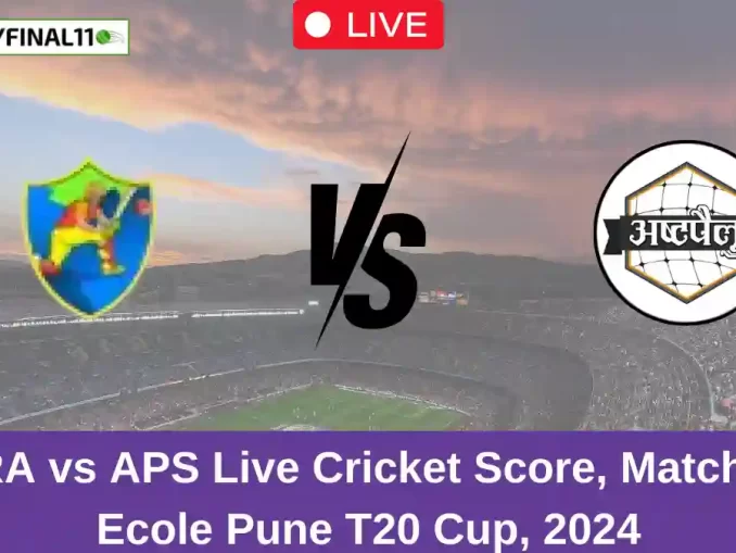 RRA vs APS Live Cricket Score, Match 6, Ecole Pune T20 Cup, 2024