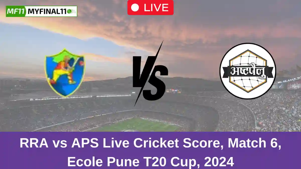 RRA vs APS Live Cricket Score, Match 6, Ecole Pune T20 Cup, 2024