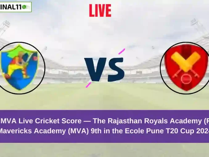 RRA vs MVA Live Score: Scorecard, Ball by Ball Commentary - Match 9, Ecole Pune T20 Cup 2024