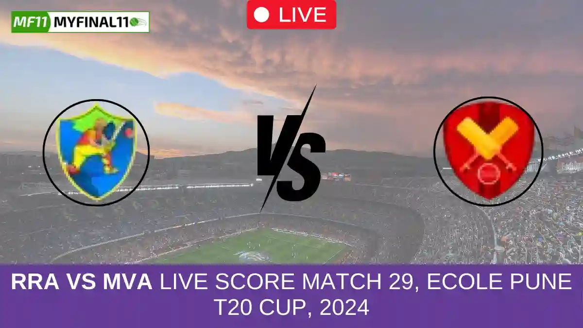 RRA vs MVA Live Score Match 29, Ecole Pune T20 Cup, 2024