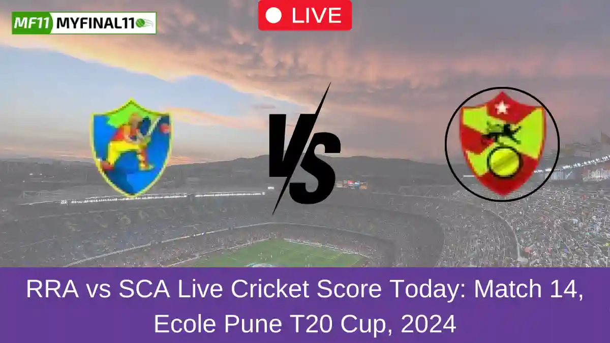 RRA vs SCA Live Cricket Score Today Match 14, Ecole Pune T20 Cup, 2024