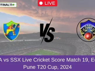 RRA vs SSX Live Cricket Score Match 19, Ecole Pune T20 Cup, 2024