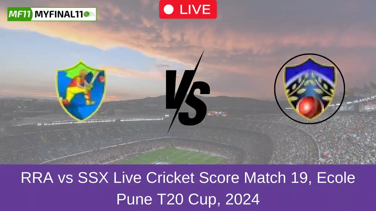 RRA vs SSX Live Cricket Score Match 19, Ecole Pune T20 Cup, 2024