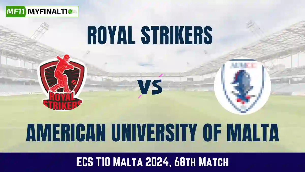 RST vs AUM Dream11 Prediction Today: Match 68 Pitch Report, and Key Player | ECS T10 Malta 2024