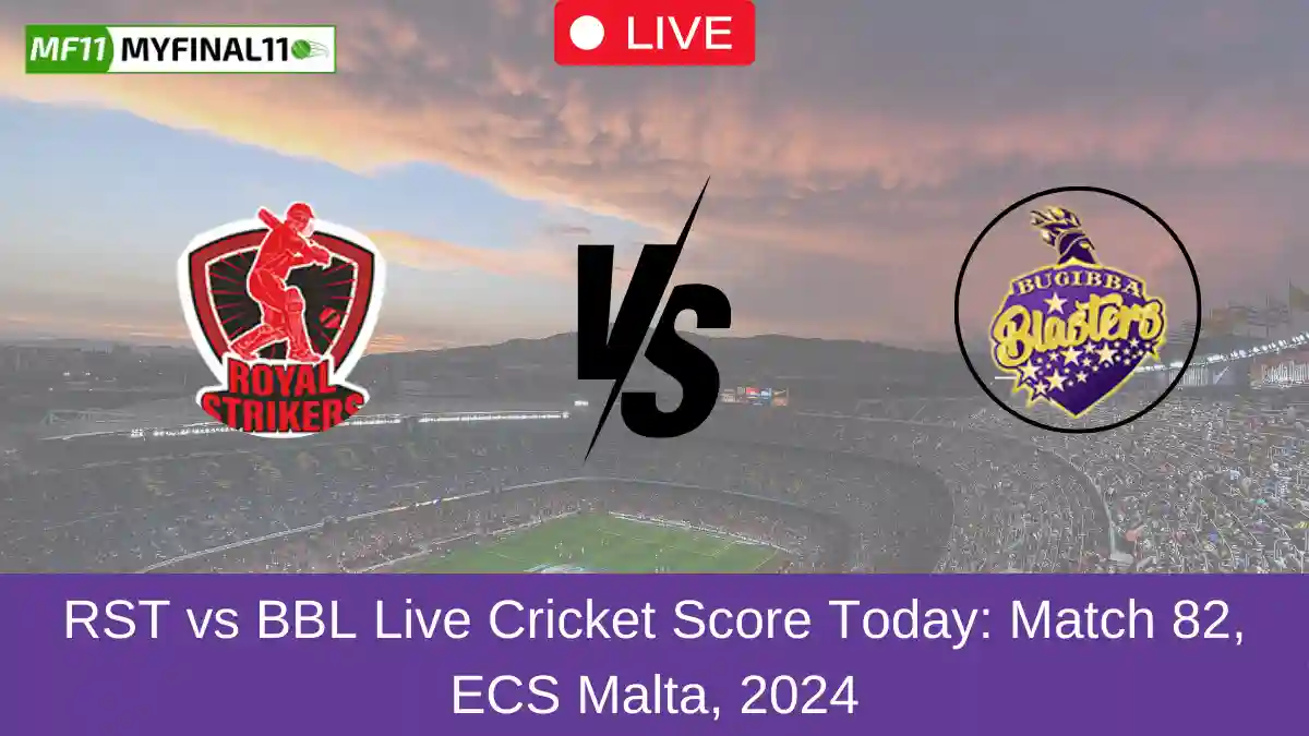 RST vs BBL Live Cricket Score Today Match 82, ECS Malta, 2024