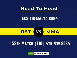 RST vs MMA Player Battle, Head to Head Team Stats, Team Record - ECS T10 Malta 2024