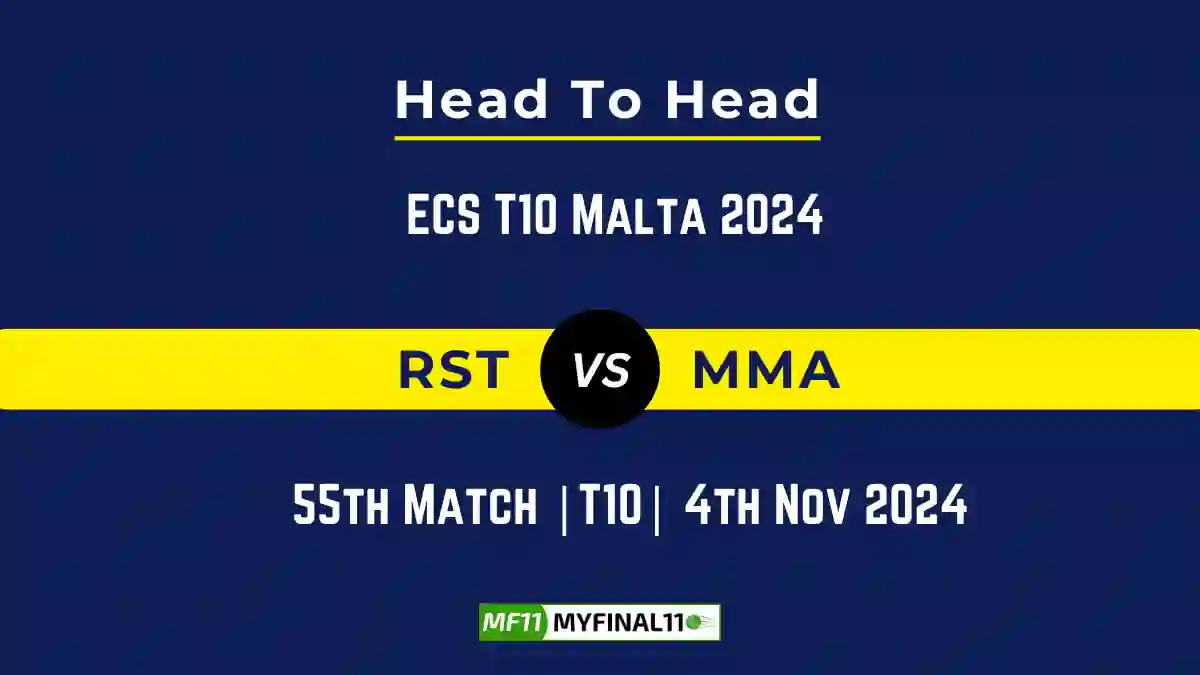 RST vs MMA Player Battle, Head to Head Team Stats, Team Record - ECS T10 Malta 2024