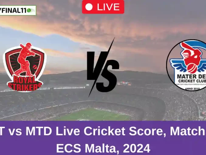 RST vs MTD Live Cricket Score, Match 74, ECS Malta, 2024