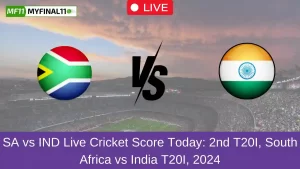 SA vs IND Live Cricket Score Today 2nd T20I, South Africa vs India T20I, 2024