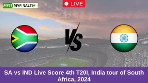 SA vs IND Live Score 4th T20I, India tour of South Africa, 2024