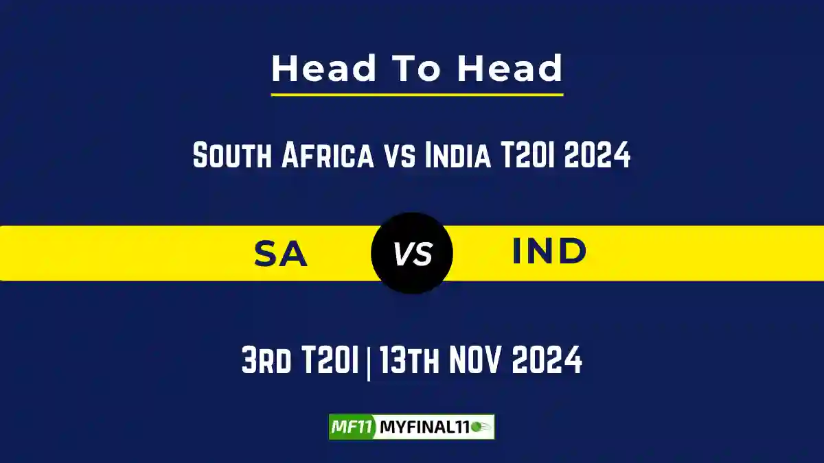 SA vs IND Player Battle, Head to Head Team Stats, Team Record