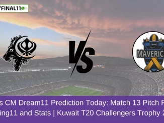 SBS vs CM Dream11 Prediction Today Match 13 Pitch Report, Playing11 and Stats Kuwait T20 Challengers Trophy 2024