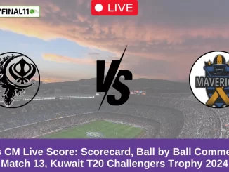 SBS vs CM Live Score Scorecard, Ball by Ball Commentary - Match 13, Kuwait T20 Challengers Trophy 2024