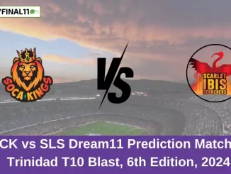 SCK vs SLS Dream11 Prediction Match 3, Trinidad T10 Blast, 6th Edition, 2024