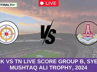 SIK vs TN Live Score Group B, Syed Mushtaq Ali Trophy, 2024