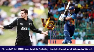 SL vs NZ 1st ODI Live: Match Details, Head-to-Head, and Where to Watch