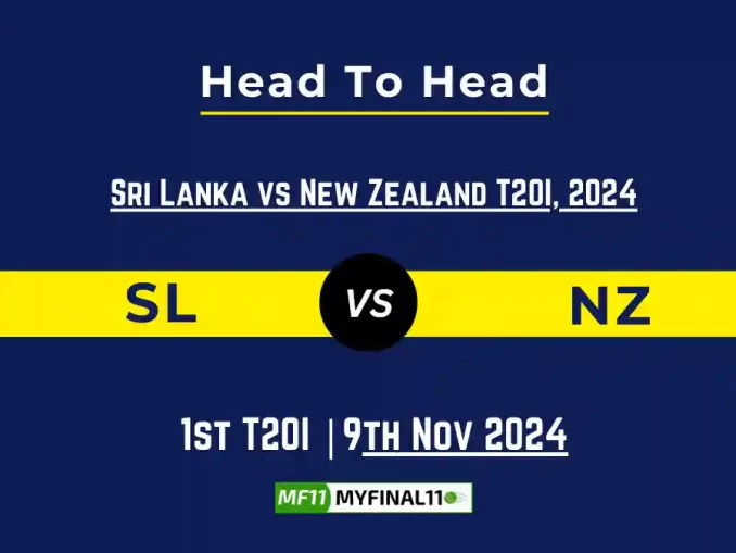 SL vs NZ Player Battle, Head to Head Team Stats, Player Record