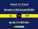 SL vs NZ Player Battle, Head to Head Team Stats, Team Record