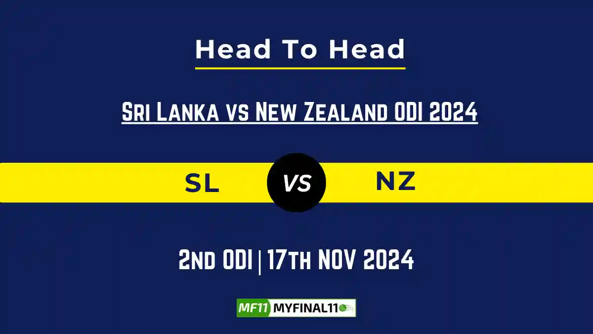 SL vs NZ Player Battle, Head to Head Team Stats, Team Record