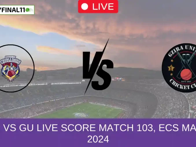 SOC vs GU Live Score Match 103, ECS Malta, 2024