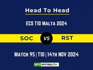 SOC vs RST Player Battle, Head to Head Team Stats, Team Record